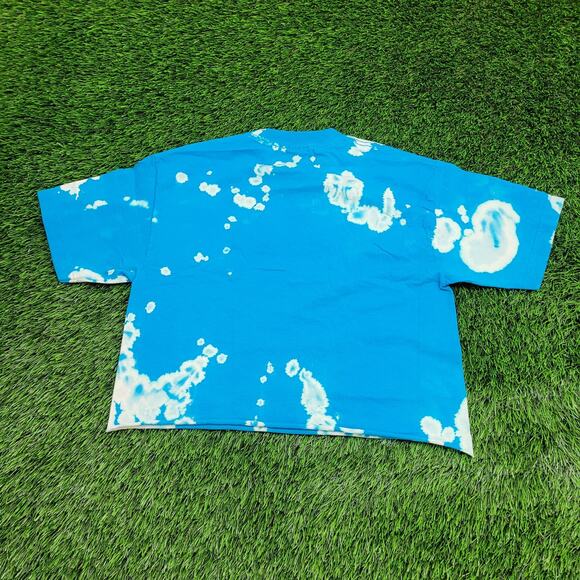 Vintage New-Mexico Crop-Top Shirt Womens Medium 19x18 Blue - Picture 2 of 11